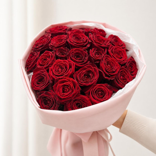 «Cuore rosso» — bouquet di 25 rose «Cuore rosso» — bouquet di 25 rose