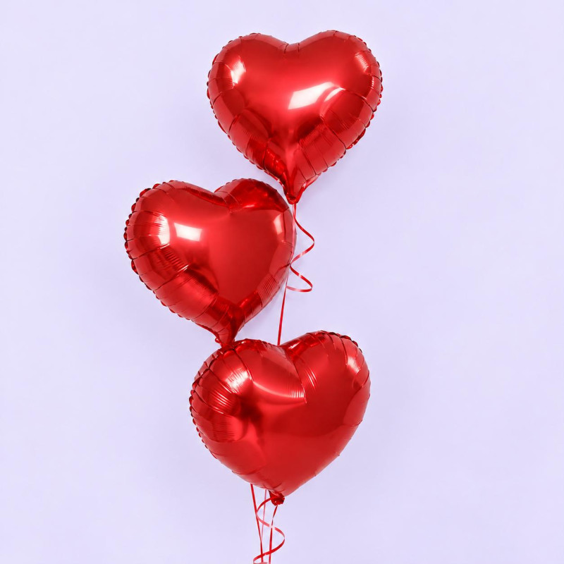 Ballonarrangement „Drei Herzen“
